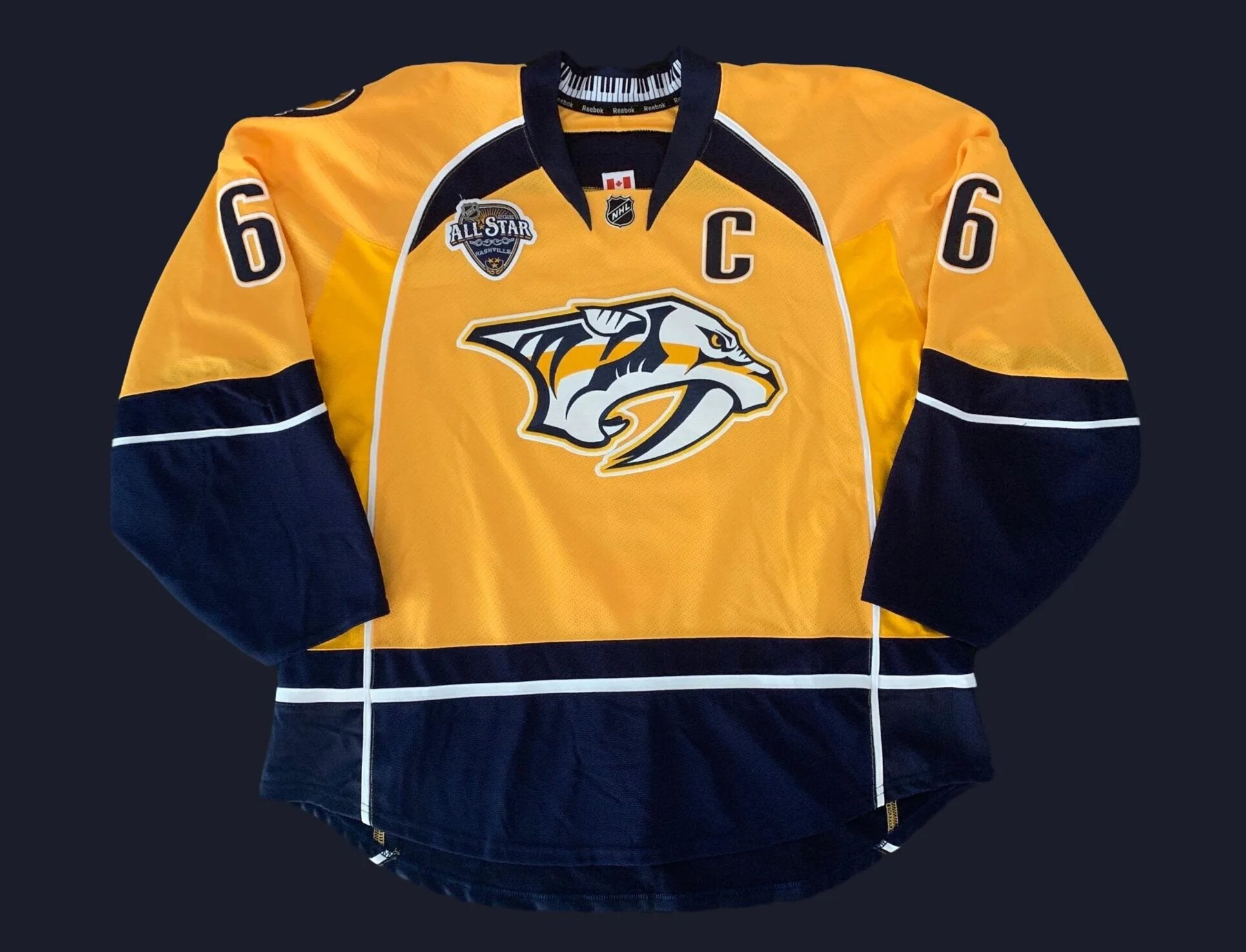 Shea Weber 2015 2016 Nashville Predators Gold Set 1 Game Worn